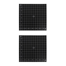 2St Zwarte St 3D Printer Hot Bed Sticker Herbruikbaar Platformvel