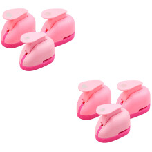 6St Roze Kindvriendelijke Paper Punch Voor Creatief Knutselen En DIY