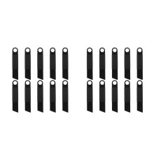 20St Zwarte Rvs Survival Fire Starter Schrapers Voor Camping & Outdoor