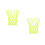 2Pièces Filet De Basket Vert Nylon Résistant De 9