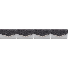 4St Compacte Party Clutch Multi Color Met Ketting En Telefoonzakje