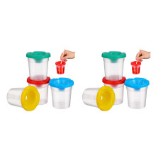 8St ABS Kwast Wasemmer Compact Voor Kinderen Assorti