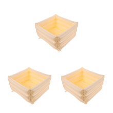 3St Beige PVC Voetbad Vouwbaar Opblaasbaar Voor Ontspannen Voetbaden