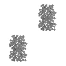 200St Grijze DIY Mini Dakpannen Van Keramiek Voor Model En Decor