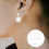 60Pièces Boucles D'oreilles Transparentes Matériel Pièce 11