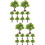 20Pcs Realistic Artificial Mini Trees Plastic for Home and Craft 1