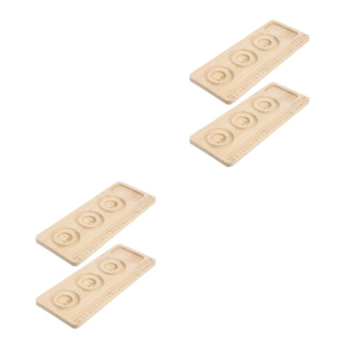 4St Beige Bead Board Met Compartimenten Voor Armband