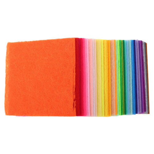 600Pièces Feutrine Carrés Multi Usage Tissu Doux Pour Enfants 1