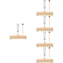 5Sets Klanktherapie Stemvork Set Met Resonantie Doos Hout Aluminium