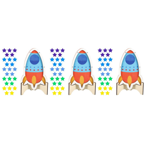 3Sets Multi Beloningspot Hout Voor Positief Gedrag Kinderen