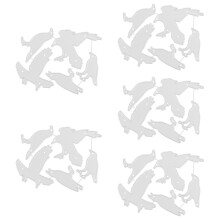 5St Halloween Stansmallen Van Hoog Koolstofstaal Zilver DIY Knutselmal