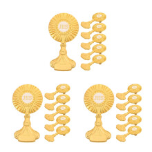 18St Duurzame Metalen Broches Gouden Kruis Spelden