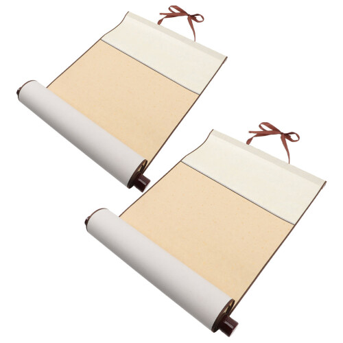 6Pcs Smooth Writing Blank Hanging Scrolls for Bedroom Wall Decoration 2