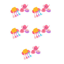5Sets Speelkeuken Voor Kinderen, Multi Kleur, Plastic Keukengerei Set