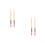 2Pairs Red Wooden Drumsticks for Drums Durable Maple Percussion Sticks 11