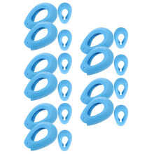 10Paren Blauwe Haarverf Oorbeschermers Silicone Oorkappen Unisex