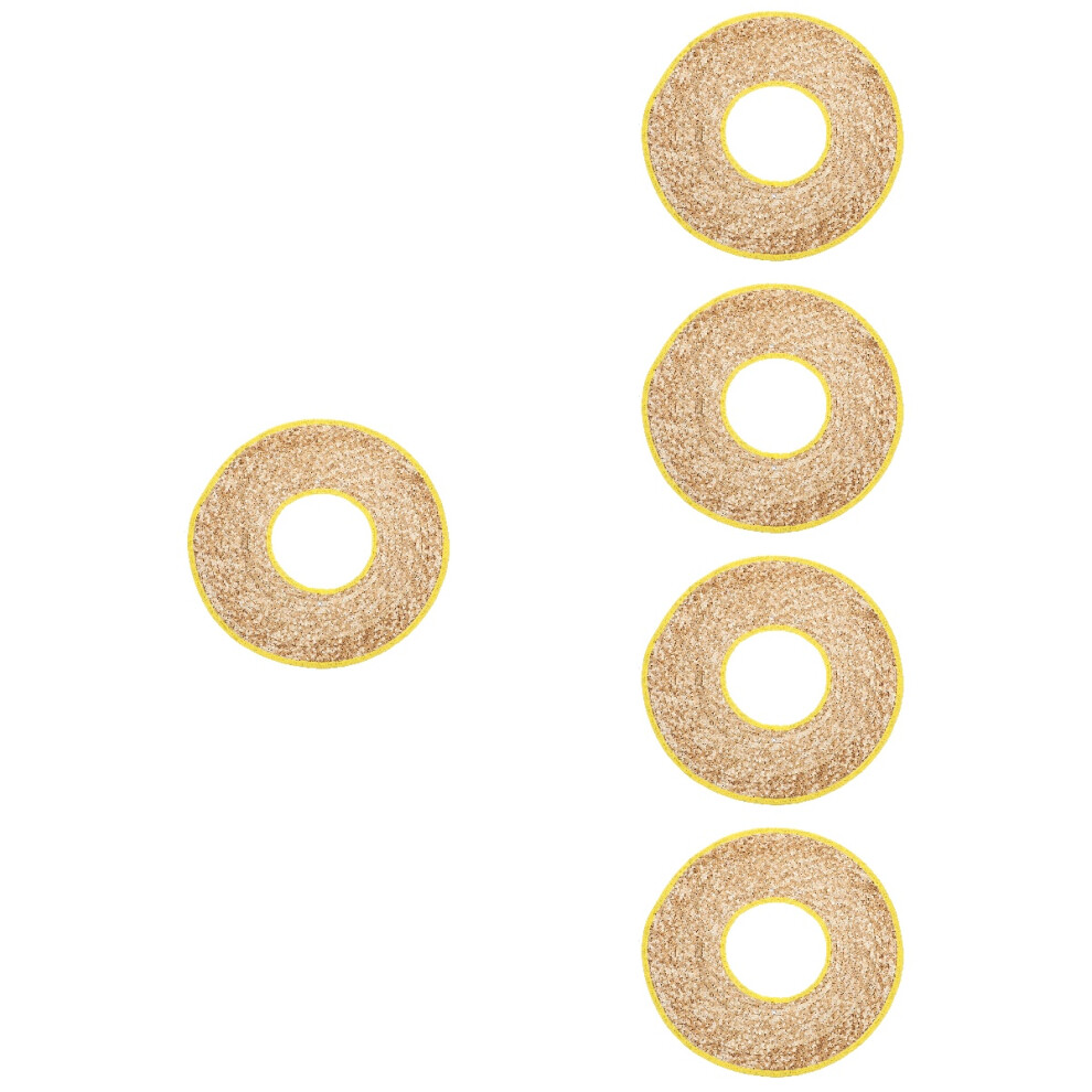 5St Stro Hard Hat Zonneklep Khaki Hoedrand Bouw Accessoire-image