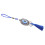 4Pièces Accessoires Suspension Miroir Œil Bleu Alliage 3