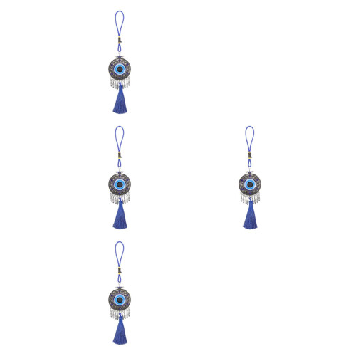 4Pièces Accessoires Suspension Miroir Œil Bleu Alliage 1
