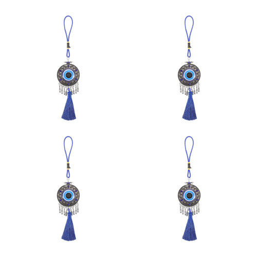4Pièces Accessoires Suspension Miroir Œil Bleu Alliage 2