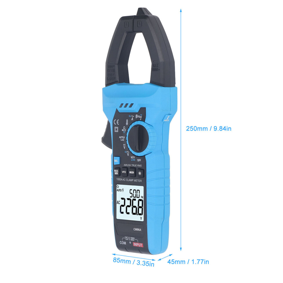 1000A AC Clamp Meter Multimeter UK