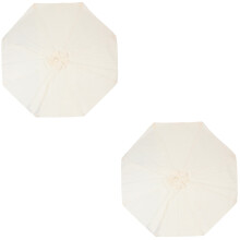 2St Terrashoes Canopy Wit Wind- En Regenbestendig Polyester Vervanging