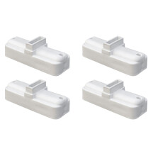 4St Praktische Plastic Hekvoet Set Voor Stabiel Tuinhek