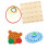 2Pcs Assorted Wooden Nail Plates Preschool Math Learning Toy 2