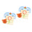 2Pcs Assorted Wooden Nail Plates Preschool Math Learning Toy 5