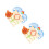 2Pcs Assorted Wooden Nail Plates Preschool Math Learning Toy 6