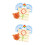 2Pcs Assorted Wooden Nail Plates Preschool Math Learning Toy 8