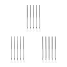 15St Veelzijdige Zilveren Nail Art Detailing Brush Met Grip Patroon