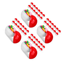 100St Plastic Ronde Speelgoedcapsules Multikleur Voor Snoep Automaten