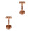 2Pièces Fixations Main Courante Acier Inoxydable Rose Or Usage Maison 6
