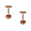 2Pièces Fixations Main Courante Acier Inoxydable Rose Or Usage Maison 8