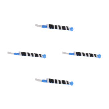 4St Blauwe Melodica Voor Kinderen 13-Toons Plastic Beginnersinstrument