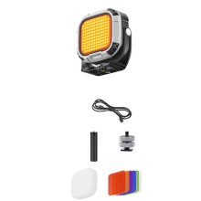 Fill Light 28W Magnetic LED Video Camera Lighting Handle &1/4in CRI95 2700K-6500K Cold Shoe for Video Recording