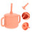 2St Silicone Babbeker Met Handvatten Watermeloen Rood Peuters 7