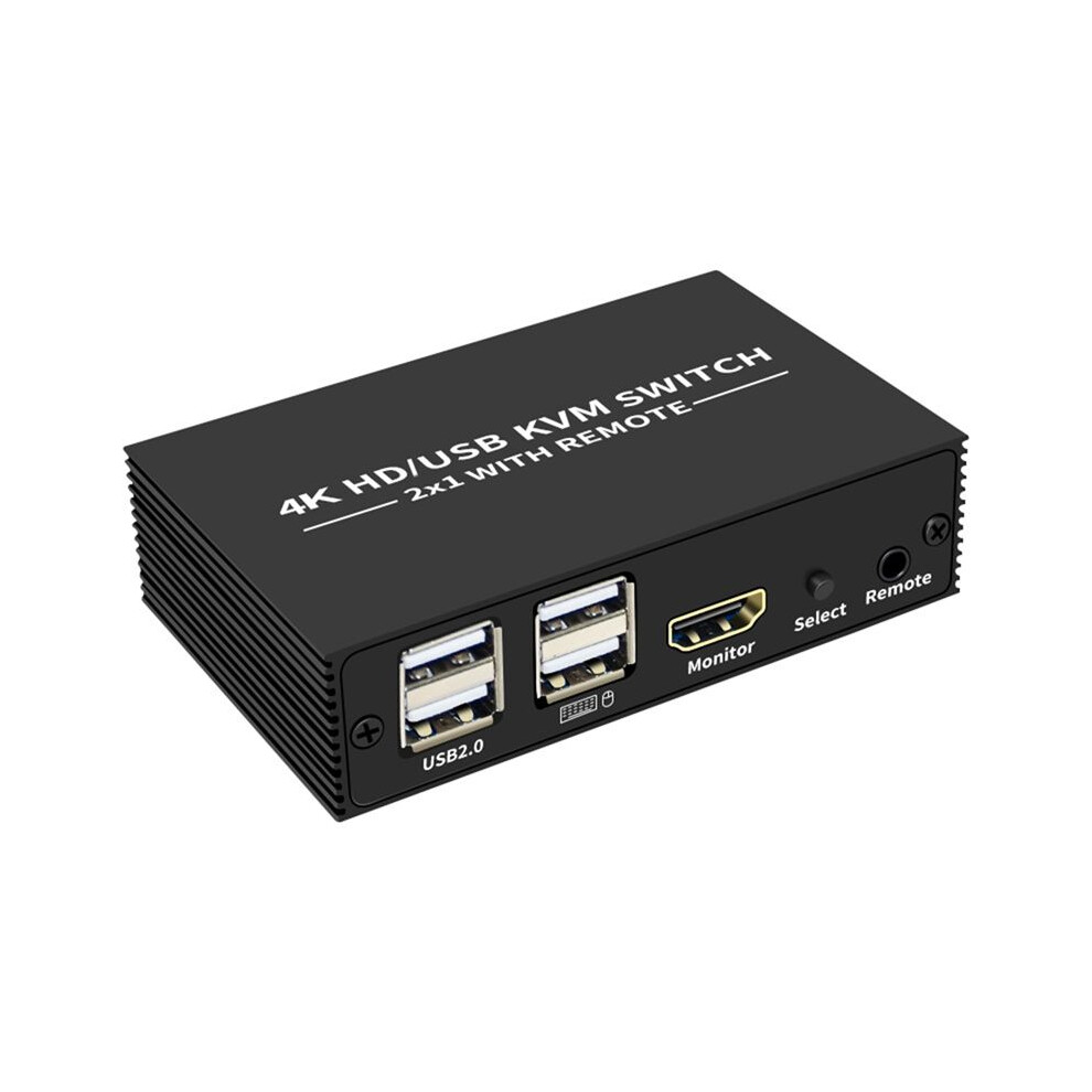 4K 60Hz Kvm -Compatible Switcher Usb Selector 2X1 For Pc Share Monitor Mouse Keyboard Port 2X1 4712760133312