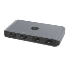 4 in 4 Out USB 2.0 KVM Shared Controller Adapter Printer Splitter Switcher for PC Laptop Keyboard Mouse Monitor