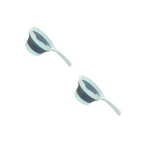 4Pcs Foldable Blue Plastic Water Ladles Kitchen and Garden Use Scoops 2