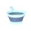 4Pcs Foldable Blue Plastic Water Ladles Kitchen and Garden Use Scoops 10