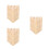 30Pcs Multipurpose Wooden Bucket Handle Beige Ergonomic Grip 3