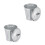 2Stk Mini Desktop Abfallbehälter Silber Metalleimer Für 7