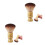 2Pcs Multi Color Wooden Handle Barber Neck Duster Brush Soft Bristles 7