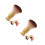 2Pcs Multi Color Wooden Handle Barber Neck Duster Brush Soft Bristles 10