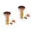 2Pcs Multi Color Wooden Handle Barber Neck Duster Brush Soft Bristles 11