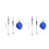 2Ensembles Leviers Modification Bleu En Alliage Métal 4