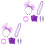 2Pièces Accessoires Violets 80S Filet Bandeau Soirée 4