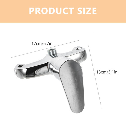 2Pièces Séparateur Eau Douche Métal Argenté Précis Durable 1